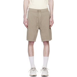 휴고 Hugo Taupe Relaxed-Fit Shorts 231084M193012