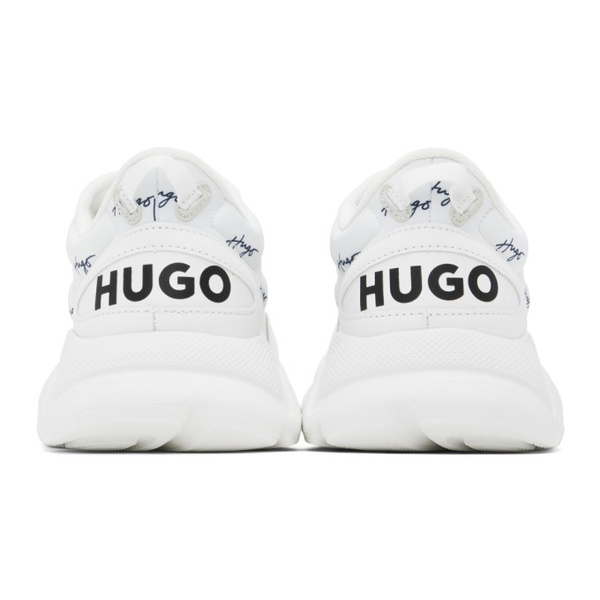  휴고 Hugo White Leon Runner Sneakers 231084M237057