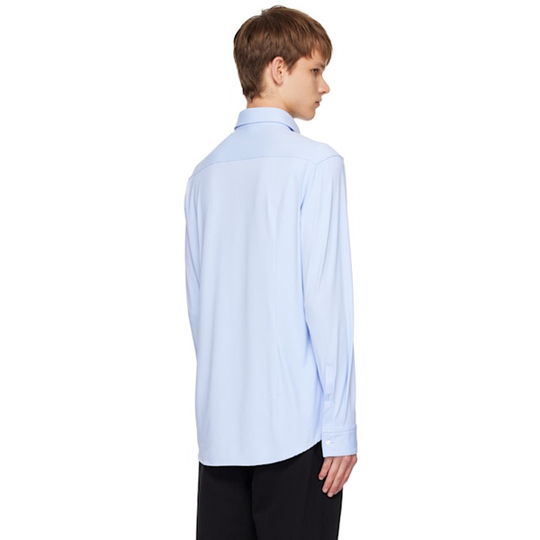  휴고 Hugo Blue Spread Collar Shirt 242084M192016