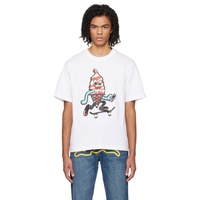 아이스크림 ICECREAM White Skate Cone T-Shirt 241108M213010