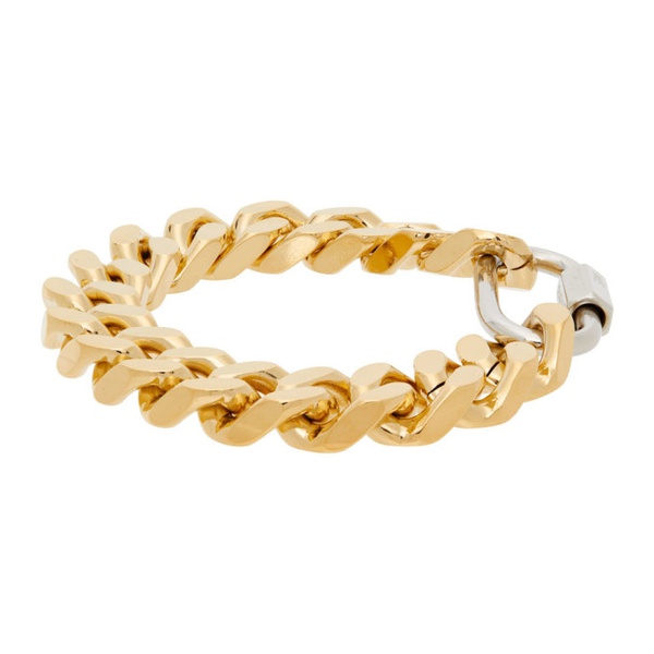  인 골드 위 트러스트 파리 IN Gold WE TRUST PARIS Gold Extra Bold Curb Bracelet 221490M142041