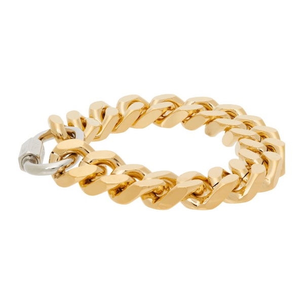  인 골드 위 트러스트 파리 IN Gold WE TRUST PARIS Gold Extra Bold Curb Bracelet 221490M142041