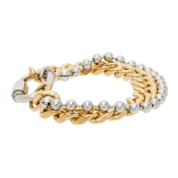  인 골드 위 트러스트 파리 IN Gold WE TRUST PARIS Gold & Silver Link Bracelet 221490M142042