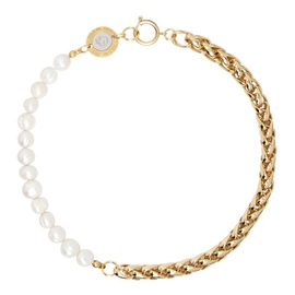 인 골드 위 트러스트 파리 IN Gold WE TRUST PARIS Gold Round Chain Pearl Necklace 241490M145036