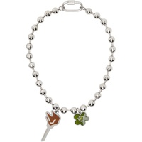 인 골드 위 트러스트 파리 IN GOLD WE TRUST PARIS Silver Flower & Key Necklace 241490M145042