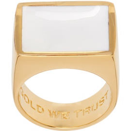 인 골드 위 트러스트 파리 IN Gold WE TRUST PARIS Gold Square Signet Ring 241490M147011