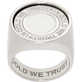 인 골드 위 트러스트 파리 IN GOLD WE TRUST PARIS Silver Round Signet Ring 241490M147012