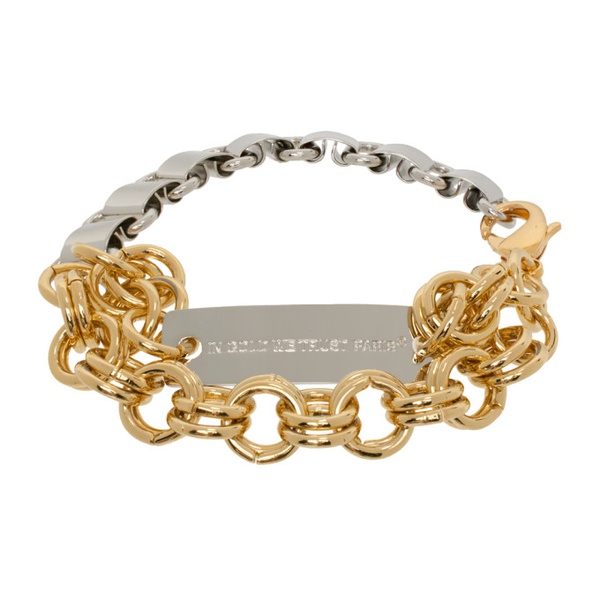  인 골드 위 트러스트 파리 IN Gold WE TRUST PARIS Silver & Gold Multi Chains Bracelet 241490M142014