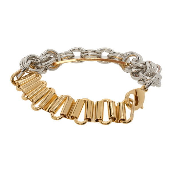  인 골드 위 트러스트 파리 IN Gold WE TRUST PARIS Gold & Silver Multi Chains Bracelet 241490M142015