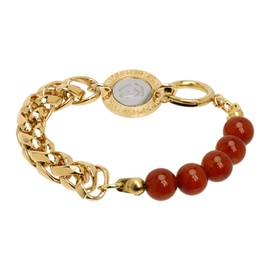 인 골드 위 트러스트 파리 IN Gold WE TRUST PARIS SSENSE Exclusive Gold Beaded Bracelet 231490M142039