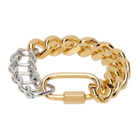 인 골드 위 트러스트 파리 IN Gold WE TRUST PARIS Gold & Silver Vintage Bold Bracelet 222490M142007