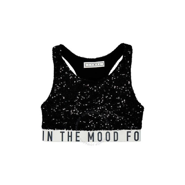 In The Mood For Love Ladies Sequin Sports Cropped Top RS2202800007