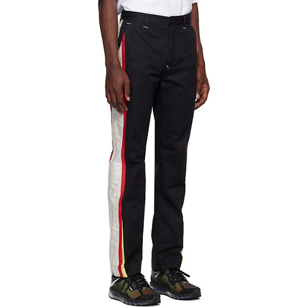  Incotex Red x FACETASM Black Striped Trousers 222650M191007