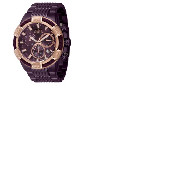  Invicta Bolt Chronograph Quartz Purple Dial Mens Watch 40910