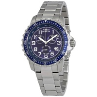 Invicta MEN'S Specialty II Collection Chronograph Stainless Steel Blue Dial Watch 6621