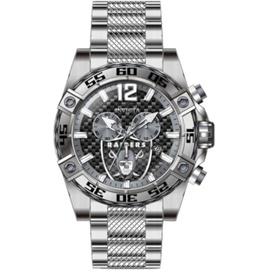 Invicta MEN'S Nfl Chronograph Stainless Steel Black Dial Watch 45415