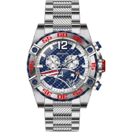 Invicta MEN'S Nfl Chronograph Stainless Steel Blue Dial Watch 45421