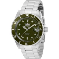 Invicta MEN'S Pro Diver Stainless Steel Military Green Dial Watch 35690
