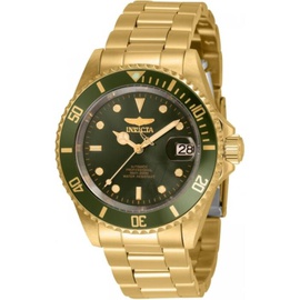Invicta MEN'S Pro Diver Stainless Steel Green Dial Watch 35698