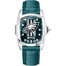 Invicta MEN'S NFL Leather Green Dial Watch 45453