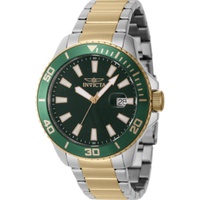 Invicta MEN'S Pro Diver Stainless Steel Green Dial Watch 46072