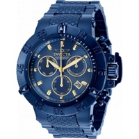 Invicta MEN'S Subaqua Chronograph Stainless Steel Blue Dial Watch 30122