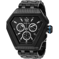 Invicta MEN'S Speedway Chronograph Stainless Steel Black Dial Watch 46097
