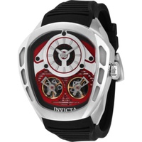 Invicta MEN'S Akula Silicone Red and Silver and Black Dial Watch 43862