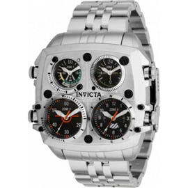 Invicta MEN'S Aviator Stainless Steel Black Dial Watch 35198