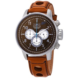 Invicta MEN'S S1 Rally Chronograph Leather Brown Dial Watch 23598
