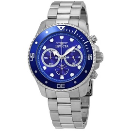 Invicta MEN'S Pro Diver Chrono Stainless Steel Blue Dial 21788