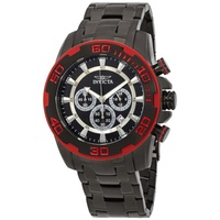 Invicta MEN'S Pro Diver Chronograph Black IP SS Black Dial Black IP SS 22323