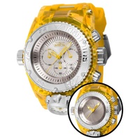 Invicta MEN'S Bolt Chronograph Silicone and Stainless Steel Silver-tone Dial Watch 43109