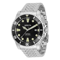 Invicta MEN'S Pro Diver Stainless Steel Black Dial Watch 33502