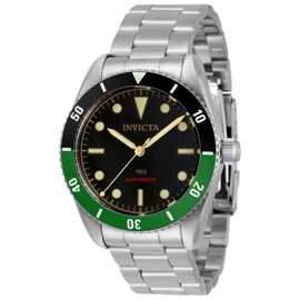 Invicta MEN'S Pro Diver Stainless Steel Black Dial Watch 34335