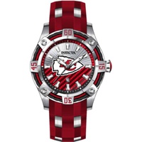 Invicta MEN'S NFL Polyurethane and Stainless Steel Silver-tone Dial Watch 42070