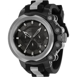 Invicta MEN'S Coalition Forces Chronograph Silicone with Titanium-tone Insert Gunmetal Dial Watch 38338