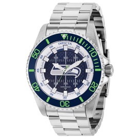 Invicta MEN'S NFL Stainless Steel Blue Dial Watch 36927