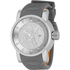 Invicta MEN'S S1 Rally Silicone Silver-tone Dial Watch 41409