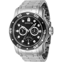 Invicta MEN'S Pro Diver Stainless Steel Black Dial Watch 46992