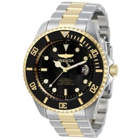 Invicta MEN'S Pro Diver Stainless Steel Black Dial Watch 34041