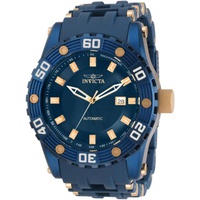 Invicta MEN'S Sea Spider Stainless Steel with Rose Gold-plated Barrel Inser Blue Dial Watch 31694