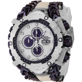 Invicta MEN'S Masterpiece Chronograph Silicone White Dial Watch 44570