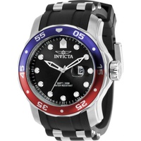 Invicta MEN'S Pro Diver Silicone Black Dial Watch 39103