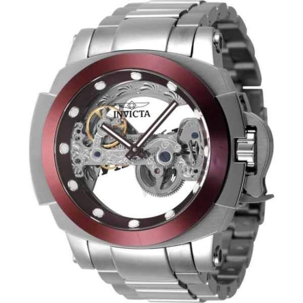  Invicta MEN'S Coalition Forces Stainless Steel Red Dial Watch 45962