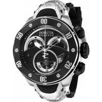Invicta MEN'S Kraken Chronograph Stainless Steel Black Dial Watch 36328