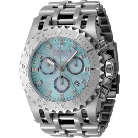 Invicta MEN'S Reserve Chronograph Stainless Steel Turquoise Dial Watch 45929