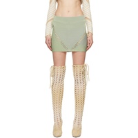 이사 볼더 Isa Boulder SSENSE Exclusive Green Versatile Miniskirt 241541F090005