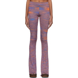 이사 볼더 Isa Boulder SSENSE Exclusive Orange & Purple Flared Jelly Lounge Pants 221541F086004