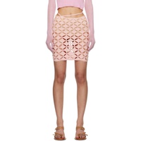 이사 볼더 Isa Boulder SSENSE Exclusive Pink Argyle Centauri Miniskirt 241541F090013